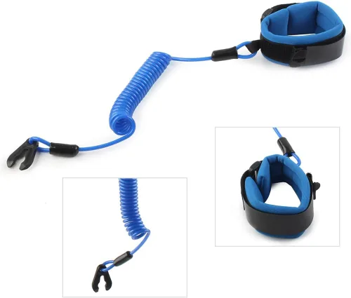 Vista 2 de Thicken Start Stop Kill - Cordón de seguridad para manillar, llave de interruptor de emergencia, cuerda flotante para Yamaha Jet Ski Reemplazar