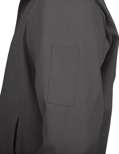 Vista 6 de COOFANDY Chaqueta ligera con cremallera para hombre Eisenhower para trabajo, oficina, casual, para golf