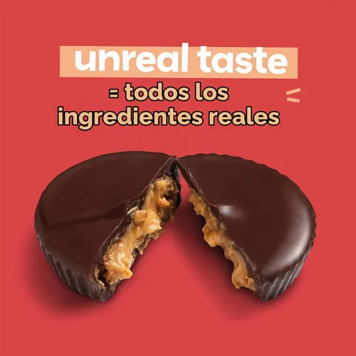 Vista 6 de UNREAL Paquete variado de sabores surtidos, menos azúcar, comercio justo, ingredientes sin OMG sin jarabe de maíz ni alcoholes de azúcar, sin soja