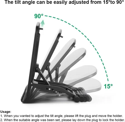 Vista 13 de Parblo PR 100 Soporte universal para tableta de dibujo ajustable para monitores de gráficos digitales de dibujo de 10 a 16 pulgadas, tabletas