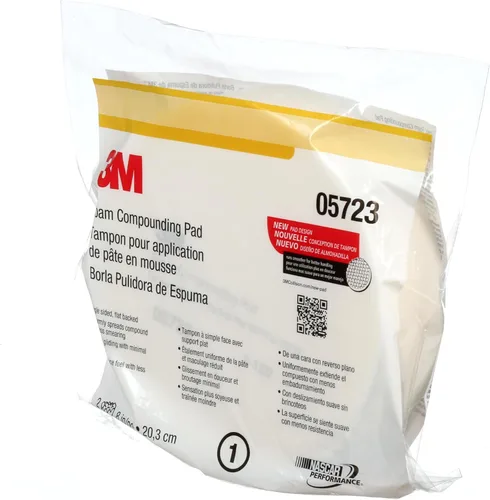 Vista 13 de 3M Almohadilla de compuesto de espuma, 05723, de un solo lado, respaldo plano, gancho y bucle, 8 pulg (203.2 mm), 2 almohadillas/bolsa 2