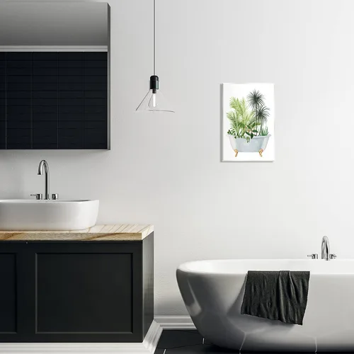 Vista 3 de Stupell Industries Grace Popp - Arte de pared de madera con hojas de plantas mixtas