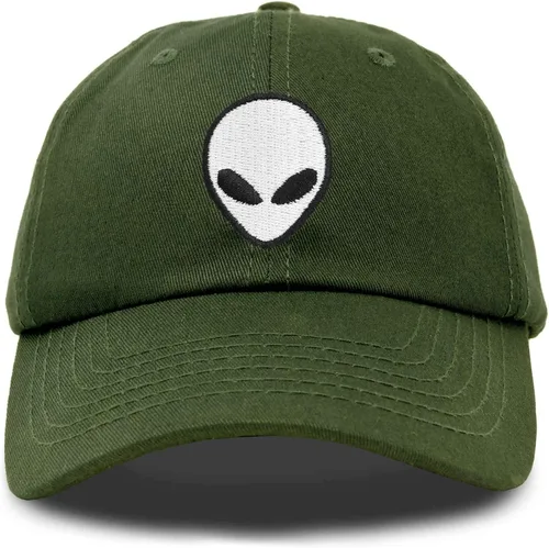 Vista 14 de DALIX Gorra de béisbol Alien Head para hombre y mujer Beige