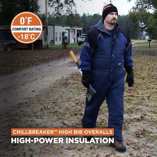 Vista 2 de RefrigiWear ChillBreaker Monos de babero ligero con aislamiento alto