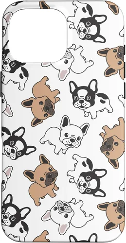Vista 19 de iPhone 16 Cute French Bulldog Pattern Case
