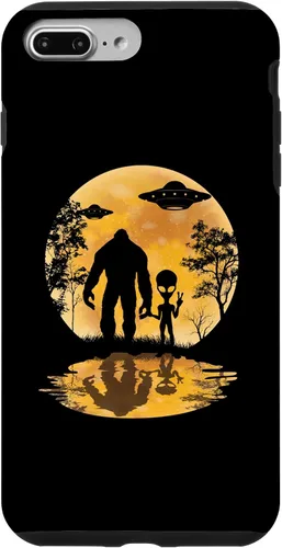 Vista 12 de Funda para iPhone 16 Alien Bigfoot Moon Sasquatch UFO Extraterrestre Hombres Mujeres