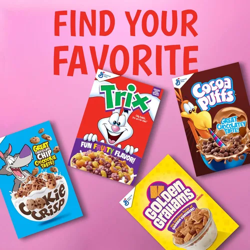 Vista 7 de Trix Cereal de desayuno, 6 formas afrutadas, hecho con grano entero, 10.7 onzas Grano entero, buena fuente de calcio, 12 vitaminas y minerales