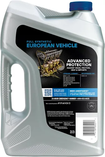 Vista 229 de Valvoline SynPower Full aceite sintético para motor, 1 Cuarto de galón, Ambar