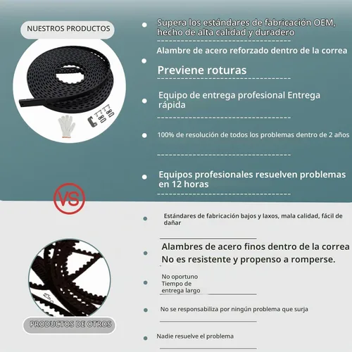 Vista 2 de Actualización 41A3589-3 41a3589-12 Correa para abridor de puerta de garaje de 7 pies, longitud de correa de 233" Compatible con Liftmaster