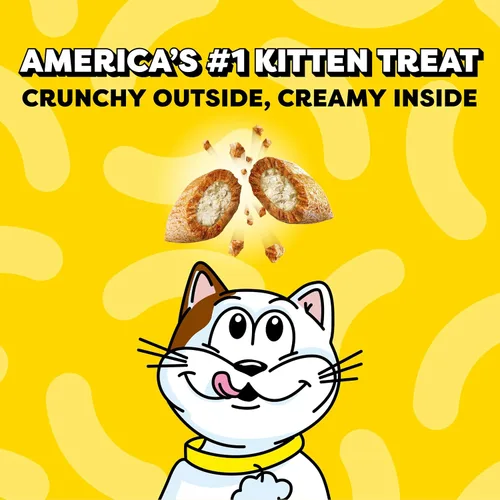 Vista 3 de Temptations Kitten Crunchy and Soft Treats - Paquete variado de pollo, lácteos, salmón y lácteos, bolsas de 6.3 onzas (paquete de 4)