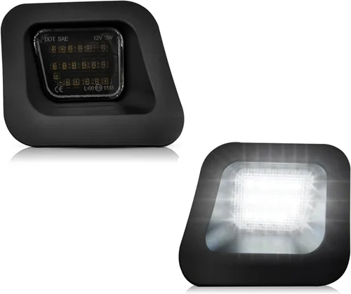 Vista 8 de AlyoNed - Luz LED para Placa de Matrícula, Compatible con Dodge Durango 2014-2022, Camioneta, Lente Transparente, 6500K Blanco