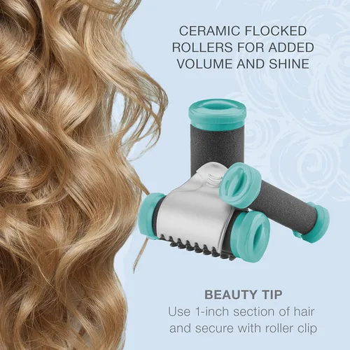 Vista 5 de Conair Xtreme Instant Multi-size Hot rodillos de calor con climatizada Clips