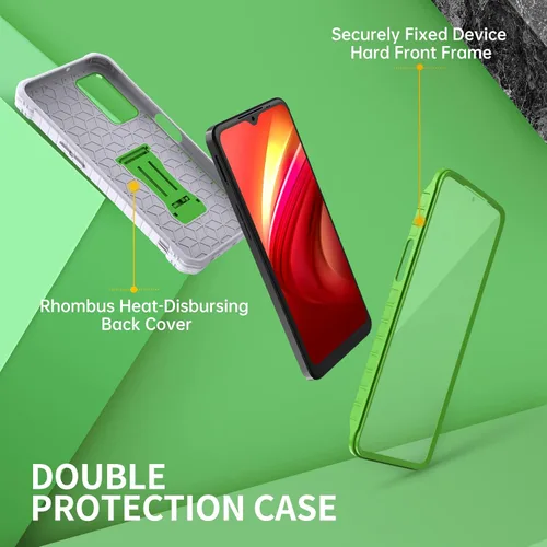Vista 6 de FITO Funda para T-Mobile REVVL V Plus 5G, doble capa a prueba de golpes resistente para T-Mobile REVVL V Plus 5G teléfono con protector de pantalla
