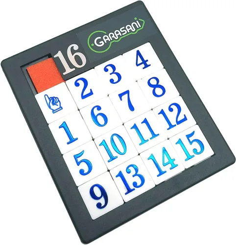 Vista 3 de Number Slide Puzzle Brain Teaser IQ Juego - Paquete de 1 (15 números, 1 unidad)