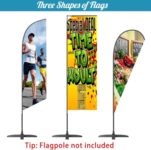 Vista 2 de Banderas de plumas personalizadas para publicidad comercial exterior (solo bandera), letrero abierto de plumas personalizado bandera Swooper bandera
