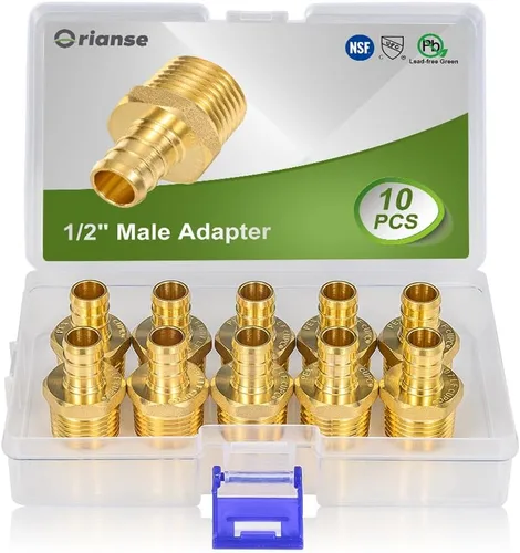 Vista 15 de Paquete de 2 adaptadores hembra Pex X 1 pulgada FIP de 1 pulgada, tubo Pex de 1 pulgada a rosca hembra NPT de 1 pulgada, puerto completo, sin plomo