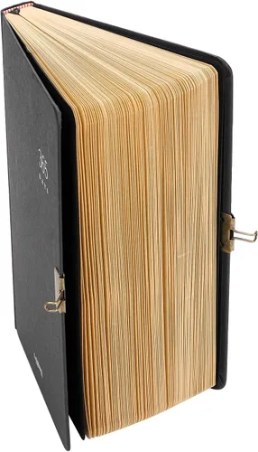 Vista 5 de 365 Day A5 Kraft Paper Hardcover Journals Notebook with Lock 1-Year Journal A Page A Day Daily Diary Scrapbook Numbered Blank Page Sketchbook