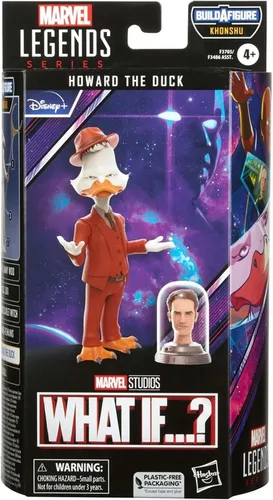 Vista 3 de Marvel Legends Series MCU Disney Plus Howard The Duck - Figura de acción coleccionable de 6 pulgadas, 2 accesorios y 1 pieza Build-A-Figure