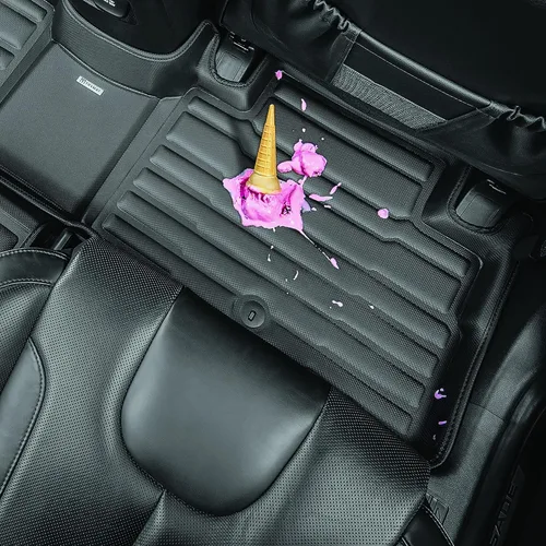 Vista 5 de TuxMat - Para los modelos Ford Mustang Mach-E 2020-2027 - Alfombrillas personalizadas para automóvil - Cobertura máxima, todo tipo de clima