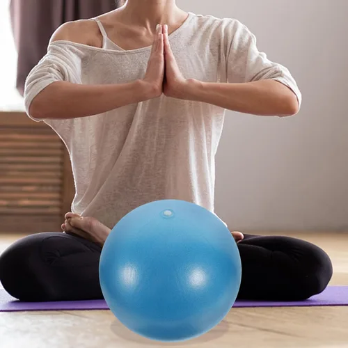 Vista 2 de iplusmile Pelota de ejercicio pequeña de Pilates de 9 pulgadas, pelota de entrenamiento para el hogar, fitness, yoga, terapia física con superficie
