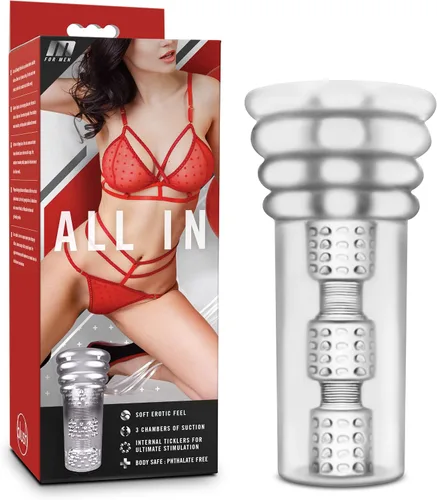 Vista 16 de Blush M para hombres All Nighter Pocket Pussy de 6.25 pulgadas – Suave y húmedo auto lubricante masculino Stroker – Masturbador masculino realista