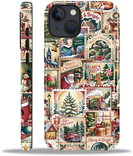 Vista 14 de Funda para iPhone 13 iPhone 14, a prueba de golpes, funda protectora híbrida de 2 capas, doble protección contra caídas, antiarañazos, diseño