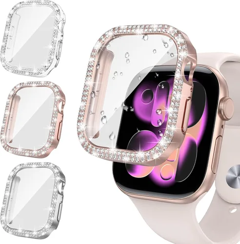 Vista 12 de Tensea - Funda protectora de pantalla para Apple Watch SE 3/SE 2/SE/6/5/4 de 1.732 in