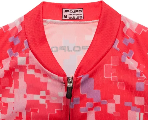 Vista 170 de Camiseta de ciclismo para mujer, manga corta y pantalones cortos de ciclismo acolchados para verano