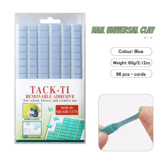 Vista 7 de Arcilla reutilizable para arte de uñas, arcilla adhesiva para uñas, puntas de uñas postizas profesionales, herramienta de manicura adhesiva