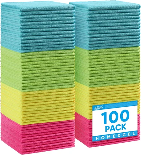 Vista 58 de HOMEXCEL Paño de limpieza de microfibra, toallas de microfibra de alta calidad para automóviles, sin pelusas, sin arañazos, altamente absorbente