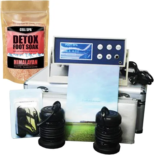 Vista 11 de Pantalla LCD digital Detox Ion Ionic Aqua Foot Bath Spa Chi Cleanse Fir Belt (Eucalyptus)