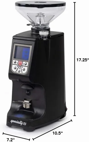 Vista 5 de Eureka Atom Specialty 75 - Molinillo de café expreso comercial, tolva corta, rebabas planas de 2.953 in, tecnología silenciosa, dosificación Negro