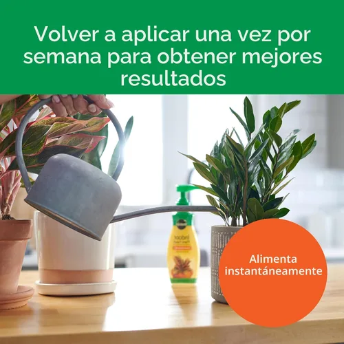 Vista 6 de Miracle-Gro Alimento para plantas de interior, alimento líquido para plantas de interior, plantas de serpiente, lirios de la paz, flores, verduras