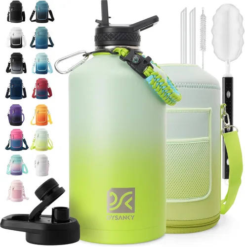Vista 86 de DYSANKY Botella de agua aislada de 32 onzas, metal al vacío de acero inoxidable grueso, jarra de agua deportiva portátil para gimnasio y senderismo