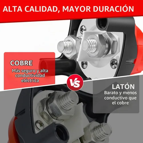 Vista 4 de Interruptor de desconexión de batería de 12 V-48 V CC 275 A, interruptor de apagado de aislamiento maestro de energía de batería para barco marino