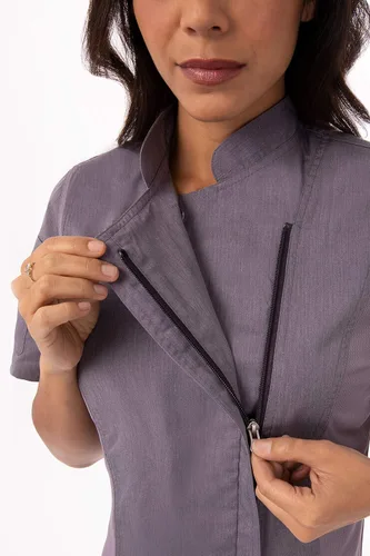 Vista 4 de Chef Works Abrigo de chef Springfield para mujer