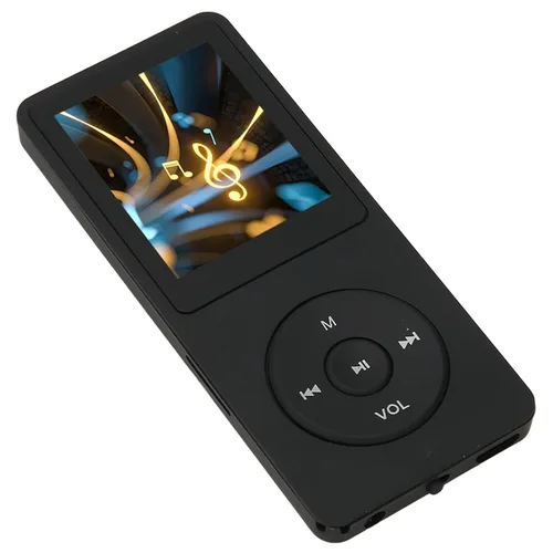 Vista 2 de Pssopp Reproductor de música MP3 MP4 portátil, material ABS ligero, almacenamiento expandible de 64 GB, ideal para deportes y viajes (negro)