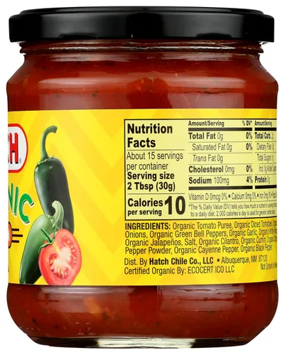 Vista 3 de Hatch Chile Company Salsa Mediana Orgánica 16oz