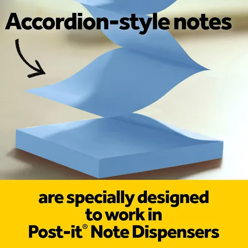 Vista 5 de Dispensador de Notas Post-it Moderno Negro El Paquete Incluye Dispensador y 3 Blocs de Notas Adhesivas Pop-up Super Sticky 2X El Poder de Adherencia