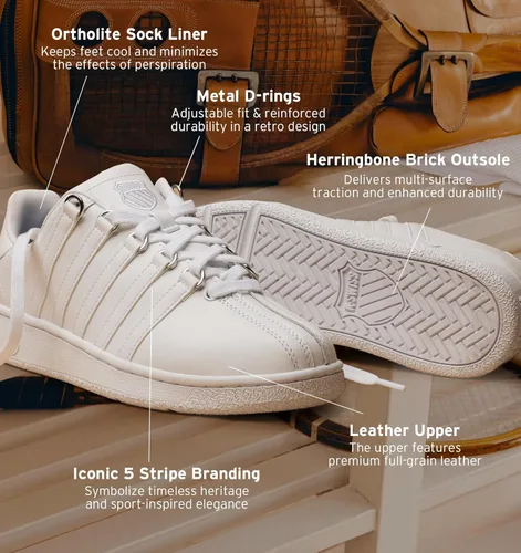 Vista 7 de K-Swiss Classic VN - Zapatillas de cuero para mujer