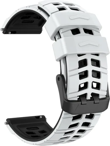 Vista 13 de OVERSTEP Correa de silicona de 0.866 in compatible con Garmin Vivoactive 4, Venu 2, Forerunner 265, 255, Samsung Gear S3 Frontire, Galaxy Watch