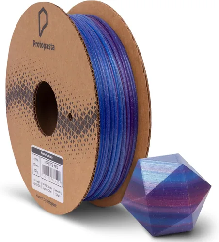 Vista 8 de Protopasta Filamento para Impresora 3D Filamento PLA 1.75mm Oro Polvo de Brillo HT PLA Carrete de 500g