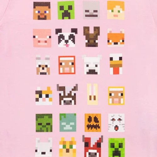 Vista 2 de Minecraft Camiseta para niñas