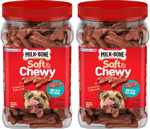 Vista 10 de Milk-Bone Golosinas suaves y masticables Mini para perros, pollo, 18 onzas Hechas con pechuga de pollo real