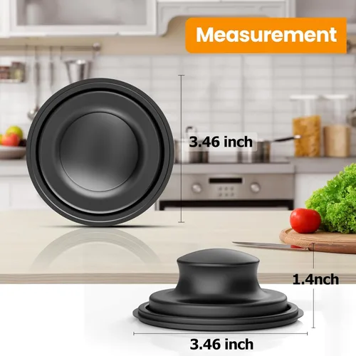 Vista 3 de Huntorny 2 Piezas Colador y Tapón de Drenaje para Fregadero de Cocina, Atrapador de Drenaje y Protector de Drenaje para Fregadero de Cocina, Tapón