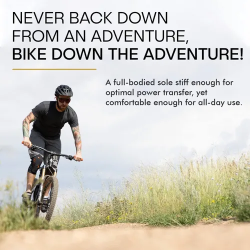 Vista 5 de Tommaso Comodo - Zapatos de ciclismo de montaña con suela adhesiva, estilo casual, pedal plano MTB, grava para hombre, color negro, gris