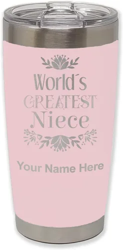 Vista 14 de LaserGram Vaso aislado al vacío de 20 onzas, con grabado personalizado incluido (negro)
