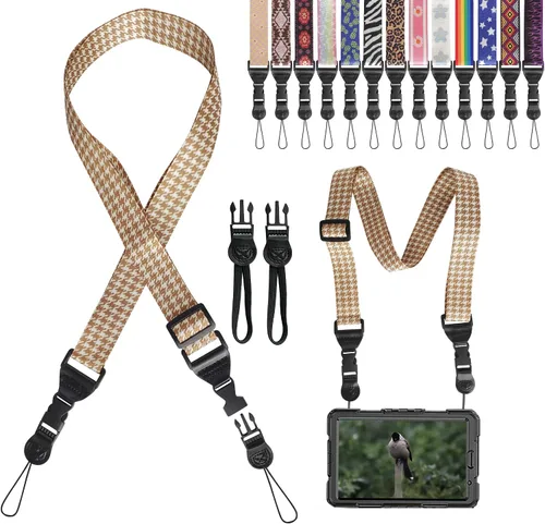 Vista 28 de Correa de hombro ajustable Gowjaw: Correa de nylon cómoda para iPad/Samsung Tablet con lanyard para el cuello, funda para iPad/cámara/binoculares