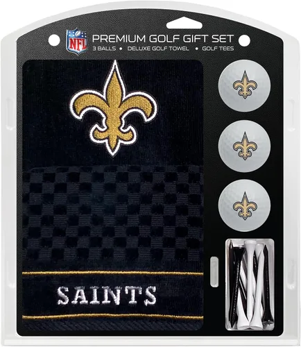 Vista 4 de Team Golf Juego de regalo premium de la NFL: toalla bordada de lujo, 3 bolas, 14 camisetas (2-3/4 pulgadas regular)