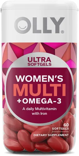 Vista 2 de OLLY Ultra - Cápsulas blandas y probióticos + gomita prebiótica, apoyo digestivo y salud intestinal, 500 millones de UFC, fibra, suplemento